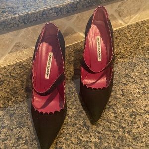 Manolo Blahnik heels.